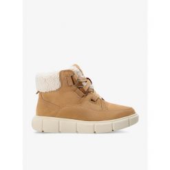 Buty zimowe damskie Sorel Explorer III NW Lace WP. Czarne obuwie trekkingowe damskie Sorel, bez zapięcia. Za 434.99 zł.