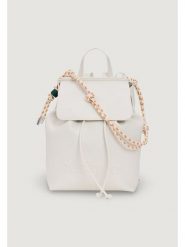Desigual Plecak 26SAKP18 Kremowy. Białe plecaki damskie Desigual, bez wzorów, ze skóry. Za 279.99 zł.