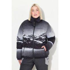 Damskie Kurtka puchowa performance HYPRAR wodoodporna stójka. Czarne kurtki sportowe damskie Ulla Popken, plus size, bez wzorów, z materiału, bez ramiączek, bez kaptura, trekkingowe. Za 730.99 zł.