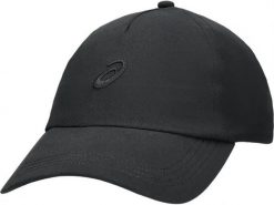 Czapka z daszkiem Asics Essential Running. Czarne czapki damskie Asics, bez wzorów, z materiału, sportowe. Za 99.00 zł.