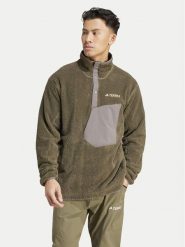 Adidas Polar Terrex XPLORIC IN0011 Zielony Regular Fit. Zielone bluzy sportowe męskie Adidas, m, bez wzorów, z polaru, bez kaptura. Za 419.99 zł.