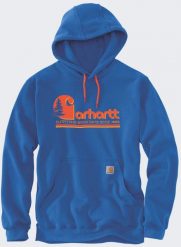 Bluza Carhartt Midweight Tree Graphic Beacon Blue. Niebieskie bluzy męskie Carhartt, m, bez wzorów, bez ramiączek, bez kaptura. Za 265.11 zł.