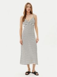 ONLY Sukienka letnia Eva 15346296 Écru Regular Fit. Sukienki damskie ONLY, na lato, xs, bez wzorów, z syntetyku, bez kołnierzyka, bez ramiączek. Za 99.99 zł.