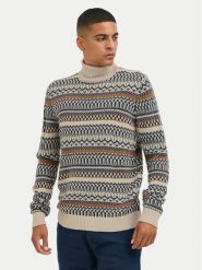 Blend Golf 20717264 Beżowy Regular Fit. Brązowe swetry męskie Blend, m, bez wzorów, z syntetyku, bez kołnierzyka, bez ramiączek. Za 159.99 zł.