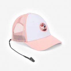 Czapka z daszkiem żeglarska Decathlon 500. Białe czapki damskie Decathlon, bez wzorów, z elastanu, sportowe. Za 49.99 zł.