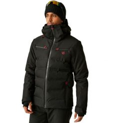 Męska Kurtka Narciarska Speed II. Czarne kurtki sportowe męskie Dare 2B, m, bez wzorów, z materiału, z kapturem, narciarskie. Za 650.99 zł.