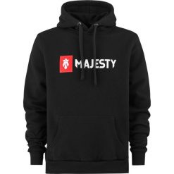 Bluza kangurka MAJESTY Logo Classic Hoodie czarna L. Czarne bluzy męskie Majesty, na zimę, l, bez wzorów, bez kaptura, snowboardowy. W wyprzedaży za 230.00 zł.