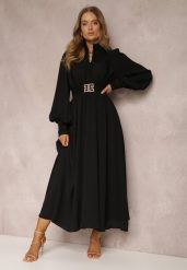 Czarna Sukienka Elothoe. Czarne sukienki damskie Renee, na randkę, l, bez wzorów, z koronki, vintage, bez kołnierzyka, bez ramiączek, maxi. Za 209.99 zł.