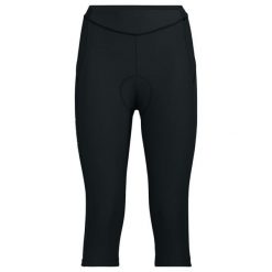 Legginsy 3/4 damskie VAUDE Advanced IV. Czarne legginsy damskie Vaude, bez wzorów. W wyprzedaży za 320.80 zł.