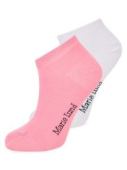 Marie Lund skarpetki do trampek w 2-paku Kobiety biały|różowy, ONE SIZE. Białe skarpetki damskie Marie Lund, bez wzorów. Za 29.95 zł.