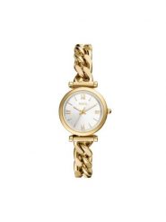 Fossil Zegarek Carlie ES5329 Złoty. Żółte, analogowe zegarki damskie FOSSIL, złote. Za 689.99 zł.