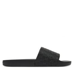 Klapki Calvin Klein. Czarne klapki męskie Calvin Klein, bez wzorów, bez zapięcia. Za 149.99 zł.