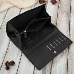 Paolo Peruzzi Portfel damski skórzany czarny duży z RFID AL-01-BL. Czarne portfele damskie Paolo Peruzzi. Za 123.18 zł.