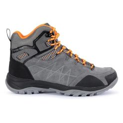 Buty trekkingowe Trespass Caelan. Brązowe trekkingi męskie Trespass, z zamszu, bez zapięcia. Za 362.99 zł.