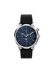 Timex Zegarek Marlin TW2W51200 Niebieski. Niebieskie, analogowe zegarki męskie Timex, bez wzorów. Za 709.99 zł.