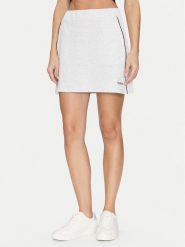 Guess Spódnica mini V5GD02 KCS01 Szary Regular Fit. Szare spódnice damskie Guess, l, z aplikacjami, z bawełny, mini. Za 149.99 zł.