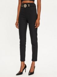Babylon Spodnie materiałowe S00508 Czarny Slim Fit. Czarne spodnie materiałowe damskie Babylon, bez wzorów, z materiału. Za 949.99 zł.