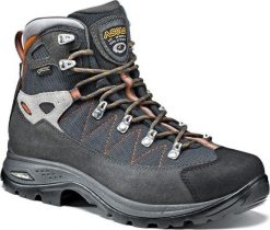 Buty trekkingowe męskie Asolo Finder GV MM. Szare trekkingi męskie Asolo, z gore-texu, za kostkę, bez zapięcia. Za 814.00 zł.