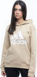 Adidas Bluza damska adidas Essentials Big Logo Regular Fleece Hoodie beżowa IR9330 S. Brązowe bluzy damskie Adidas, s, bez wzorów, bez ramiączek, bez kaptura. Za 224.45 zł.