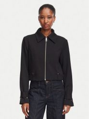 Guess Kurtka przejściowa W6YL21 K4327 Czarny Regular Fit. Czarne kurtki damskie Guess, xl, z aplikacjami, z syntetyku, bez kaptura. Za 614.99 zł.