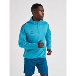 Bluza do piłki ręcznej dla dorosłych Hummel hml CORE XK. Niebieskie bluzy męskie Hummel, s, bez wzorów, sportowe, bez ramiączek, bez kaptura. Za 204.00 zł.