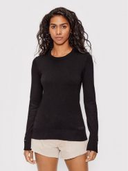 Guess Sweter Elinor W2YR30 Z2V62 Czarny Regular Fit. Czarne swetry nierozpinane damskie Guess, s, z aplikacjami, z wiskozy, bez kołnierzyka, bez ramiączek. Za 199.99 zł.