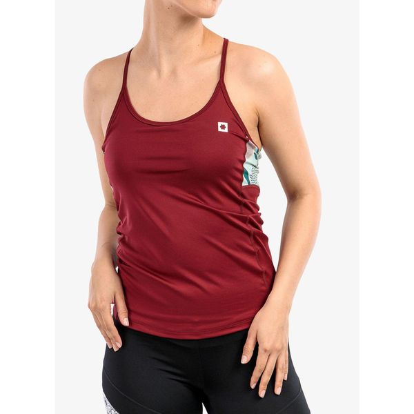 Top wspinaczkowy damski Ocun Arista. Czerwone koszulki sportowe damskie Ocun, l, bez wzorów, sportowe, bez kołnierzyka, bez ramiączek. Za 83.99 zł.