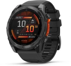 Zegarek sportowy Garmin Fenix 8 AMOLED Czarny (010-02905-00). Czarne zegarki sportowe Garmin, bez wzorów. Za 4,098.75 zł.
