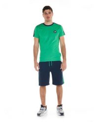 Męski garnitur Academy. Niebieskie garnitury męskie LEONE 1947 APPAREL, l, bez wzorów, z bawełny, sportowe. Za 147.31 zł.