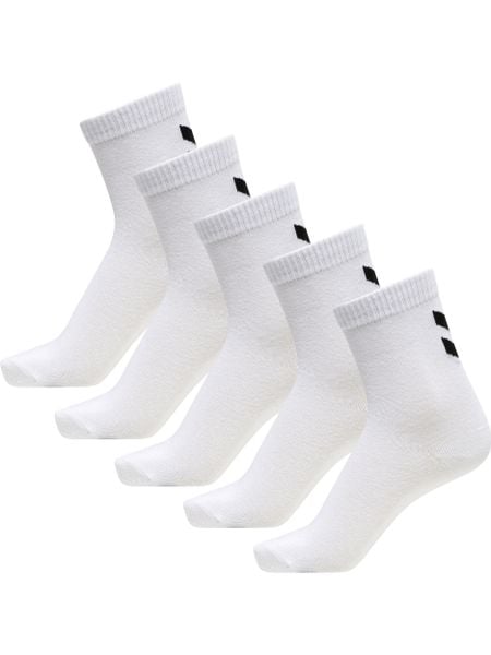 Skarpetki Hummel HmlMake My Day Sock (x5). Białe skarpetki damskie Hummel, bez wzorów, z bawełny. Za 100.50 zł.