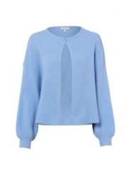 Opus Kardigan damski z wełną i moherem - Deriana Kobiety Sztuczne włókno niebieski marmurkowy, 36. Niebieskie kardigany damskie Opus, bez wzorów, z dzianiny, bez kołnierzyka. Za 449.95 zł.