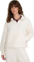 Bluza damska 4F F1889 kremowa 4FWAW25TSWSF1889 12S M. Białe bluzy damskie 4F, m, bez wzorów, bez ramiączek, bez kaptura. Za 152.13 zł.