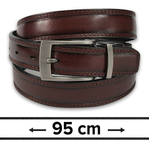 Pasek Dwustronny do Spodni, Czarno-Brązowy, 95 cm, Elegancki, Męski, Skórzany -ZET. Brązowe paski męskie Zet, ze skóry, eleganckie. Za 89.00 zł.