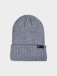 4F Czapka zimowa męska - szara L. Szare czapki męskie 4F, na zimę, bez wzorów, z syntetyku. Za 69.99 zł.
