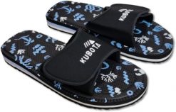 Piankowe klapki Kubota - Rzep Rozmiar 44 - Morskie. Zielone klapki męskie Kubota, bez wzorów, bez zapięcia. Za 49.99 zł.