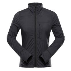 Kurtka damska Alpine Pro Nokeda. Szare kurtki sportowe damskie Alpine Pro, bez wzorów, bez ramiączek, bez kaptura, rowerowe. Za 709.55 zł.