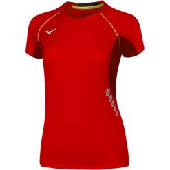 Koszulka damska Mizuno Premium JPN. Czerwone bluzki damskie Mizuno, xs, bez wzorów, sportowe, bez kołnierzyka, bez ramiączek. Za 152.50 zł.