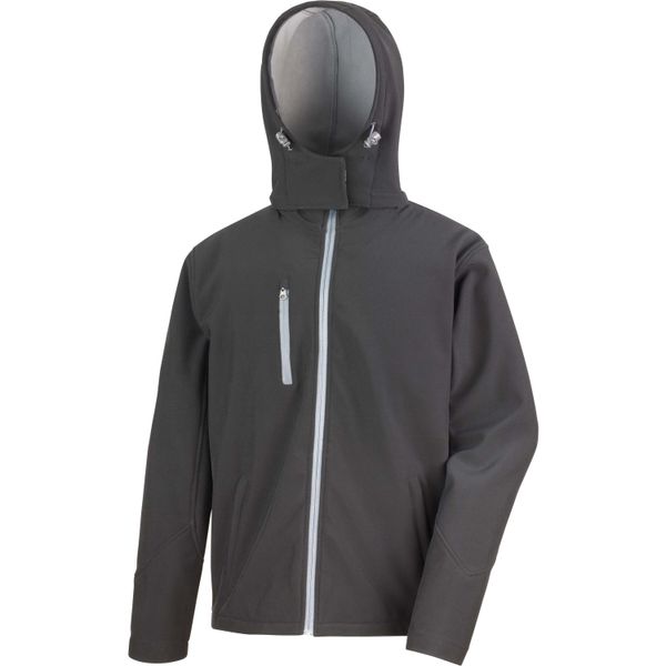 Kurtka Result Softshell Capuche Homme Tx Performance. Niebieskie kurtki męskie RESULT, m, bez wzorów, z elastanu, z kapturem. Za 208.50 zł.
