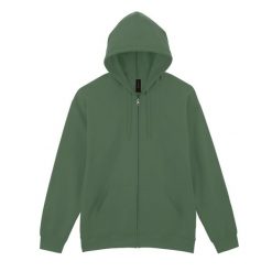 Męska Bluza Z Kapturem Softstyle Midweight Full Zip. Zielone bluzy męskie GILDAN, l, bez wzorów, bez ramiączek, z kapturem. Za 121.99 zł.