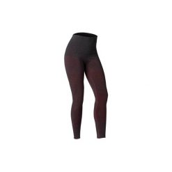 Legginsy bezszwowe do jogi. Czerwone legginsy damskie DOMYOS, bez wzorów, z bawełny. Za 79.99 zł.