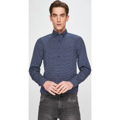 Tommy Hilfiger - Koszula. Niebieskie koszule męskie Tommy Hilfiger, l, bez wzorów, z bawełny, casualowe, bez kołnierzyka, bez ramiączek. W wyprzedaży za 229.90 zł.