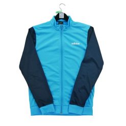 Second life - Męski pełny zamek niebieski sweter - Stan bardzo dobry. Niebieskie swetry męskie Adidas, m, bez wzorów, z materiału, sportowe, bez kołnierzyka, bez ramiączek. Za 122.63 zł.
