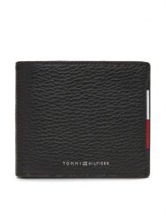 Tommy Hilfiger Portfel Central Cc Flap And Coin AM0AM13515 Czarny. Czarne portfele męskie Tommy Hilfiger, bez wzorów, ze skóry. Za 249.99 zł.