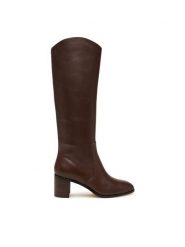 LAUREN RALPH LAUREN Kozaki Charly 802974388002 Brązowy. Brązowe kozaki damskie Lauren Ralph Lauren, bez wzorów, ze skóry, bez obcasa, na słupku, bez zapięcia. Za 1,299.00 zł.