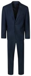 Uniwersalny, Elegancki Garnitur Męski - Casino - Granatowy. Niebieskie garnitury męskie Casino, l, bez wzorów, z poliesteru, biznesowe. Za 299.00 zł.