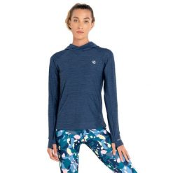 Damska Bluza Z Kapturem Sprint Cty. Niebieskie bluzy damskie Dare 2B, s, bez wzorów, z bawełny, sportowe, bez ramiączek, z kapturem. Za 71.99 zł.