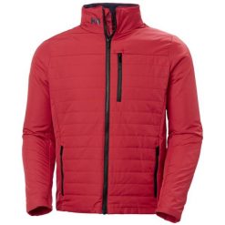 Kurtka Helly Hansen crew insulator 2.0. Czerwone kurtki męskie Helly Hansen, xl, bez wzorów, z materiału, eleganckie, bez kaptura. Za 779.00 zł.
