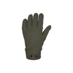 Rękawiczki myśliwskie 500 SOFTSHELL. Brązowe rękawiczki męskie SOLOGNAC, bez wzorów, z materiału. Za 59.99 zł.