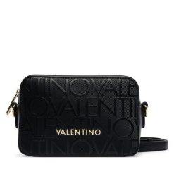Torebka Valentino. Czarne listonoszki damskie Valentino, bez wzorów, bez dodatków. Za 509.99 zł.