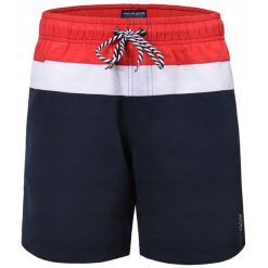 Spodenki Plażowe (Kąpielówki) - Pako Jeans - Kolorowe. Czerwone kąpielówki męskie Pako Jeans, l, bez wzorów, z jeansu. Za 89.00 zł.